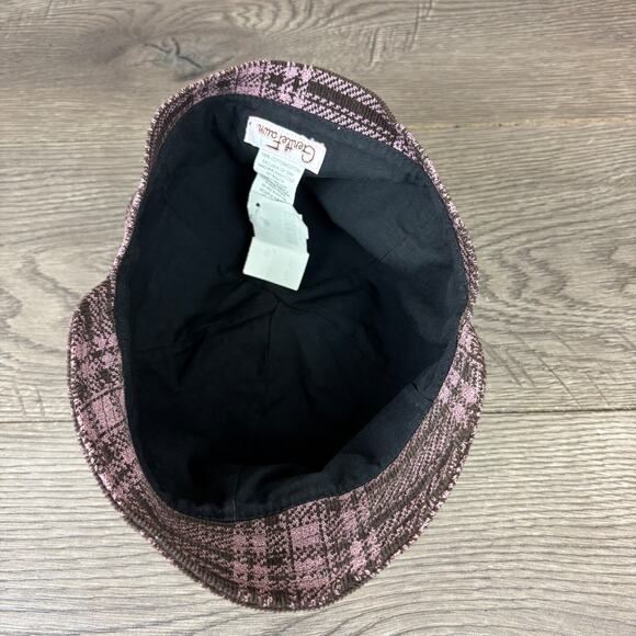 Gentle Fawn Brand Brooklyn Hat Women's One Size Brown Plaid Cap Y2K Bucket Hat - Picture 7 of 8